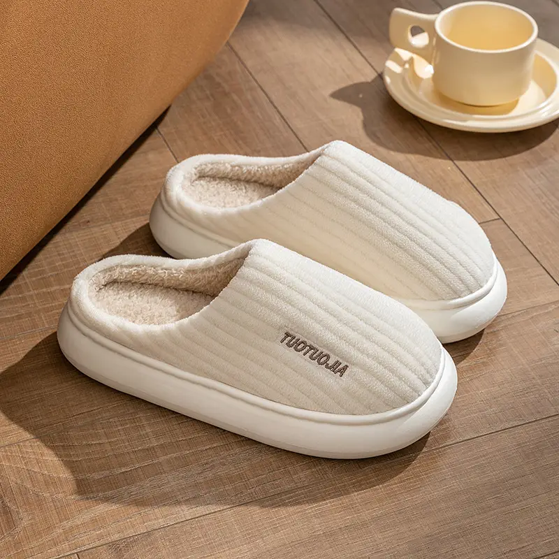 Women's Pink Fur Lined Slippers for Winter Comfort - Image 5