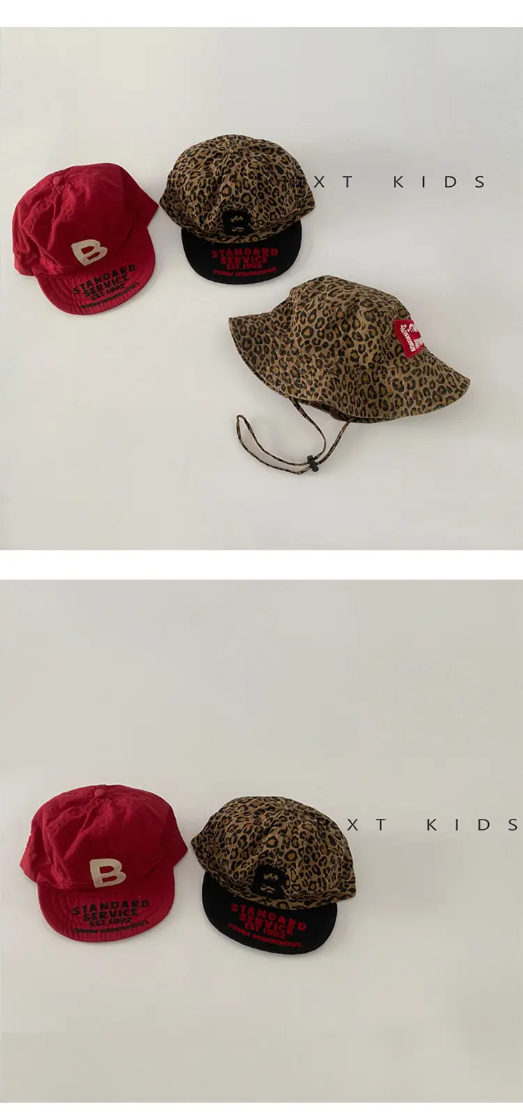 Red Baseball Cap with "B" Logo for Kids — feature 2