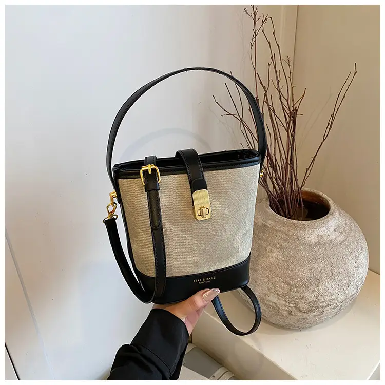 Women's 2025 Trendy Crossbody Bag Brown Grey Leather — feature 20