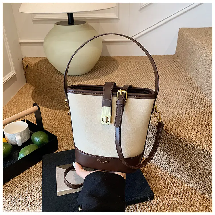 Women's 2025 Trendy Crossbody Bag Brown Grey Leather — feature 24