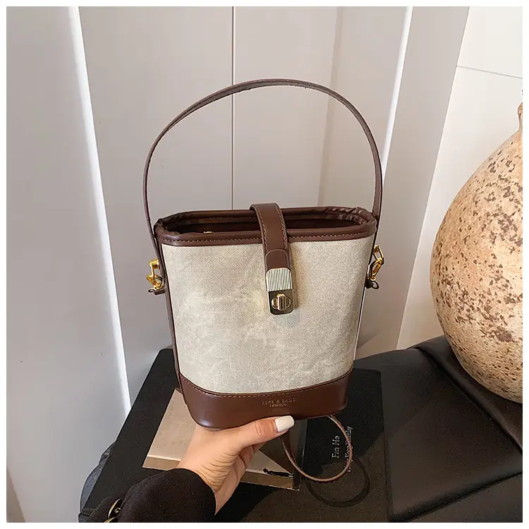Women's 2025 Trendy Crossbody Bag Brown Grey Leather — feature 27