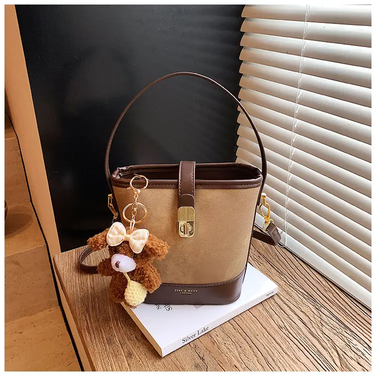Women's 2025 Trendy Crossbody Bag Brown Grey Leather — feature 29