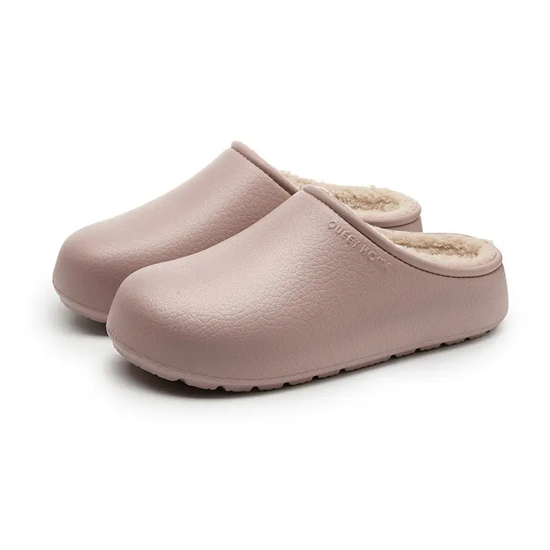 Winter Non-Slip Couple Cotton Slippers Eva Deodorant Baotou Slip-On Plus Cotton Boken Waterproof Slippers for Men to Keep Warm - Image 9