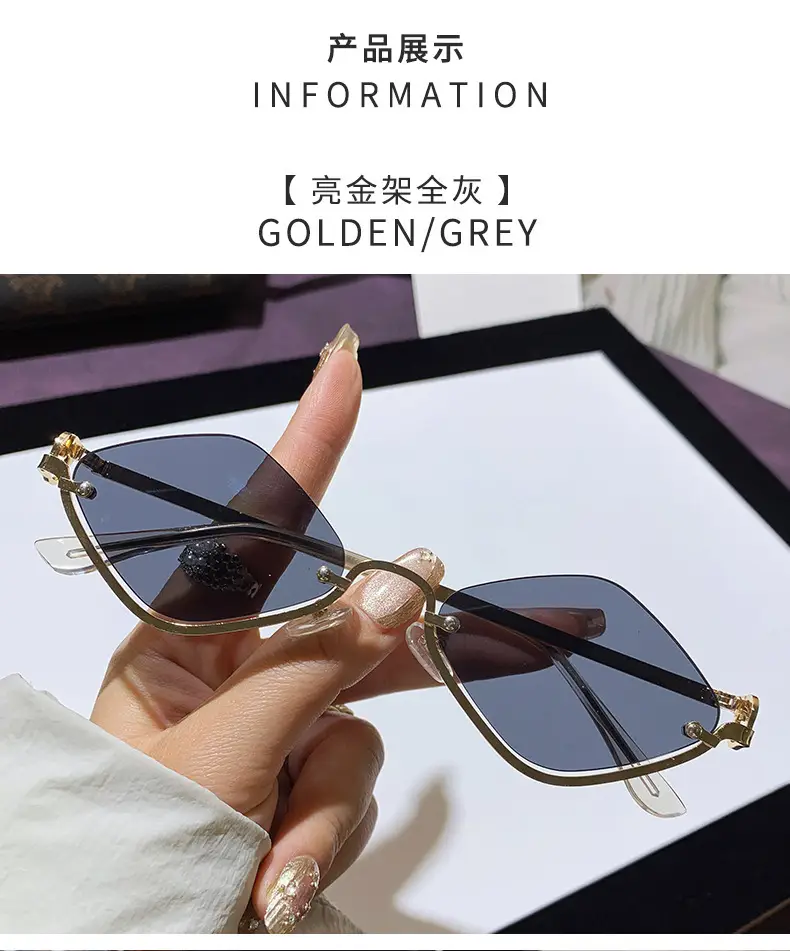 Women Rhombus Sunglasses Anti-UV Fashion Driving — feature 12