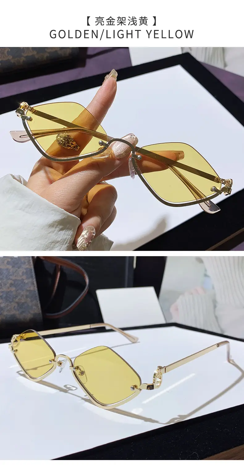 Women Rhombus Sunglasses Anti-UV Fashion Driving — feature 17