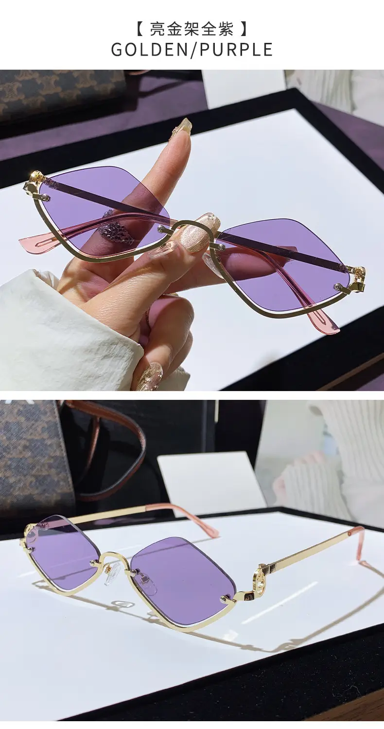 Women Rhombus Sunglasses Anti-UV Fashion Driving — feature 18