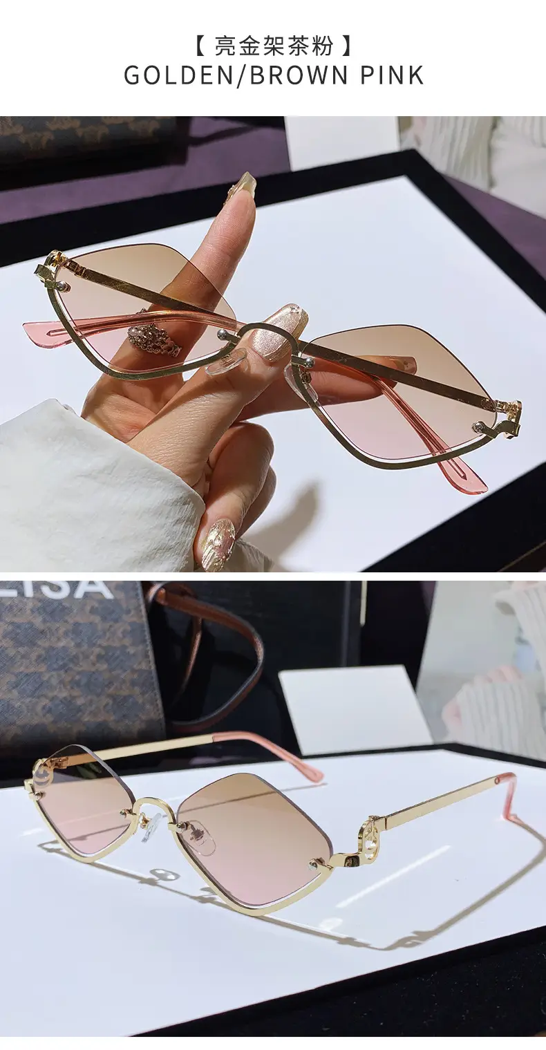 Women Rhombus Sunglasses Anti-UV Fashion Driving — feature 20