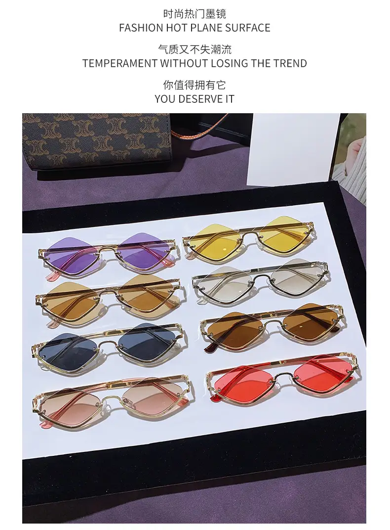 Women Rhombus Sunglasses Anti-UV Fashion Driving — feature 6