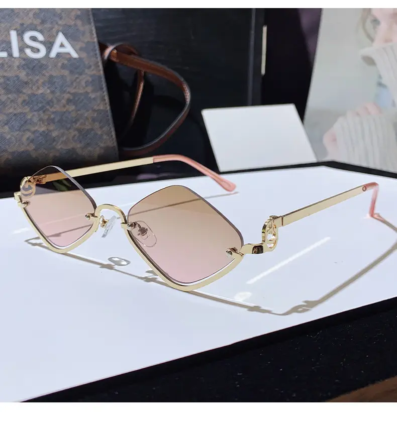 Women Rhombus Sunglasses Anti-UV Fashion Driving — feature 7