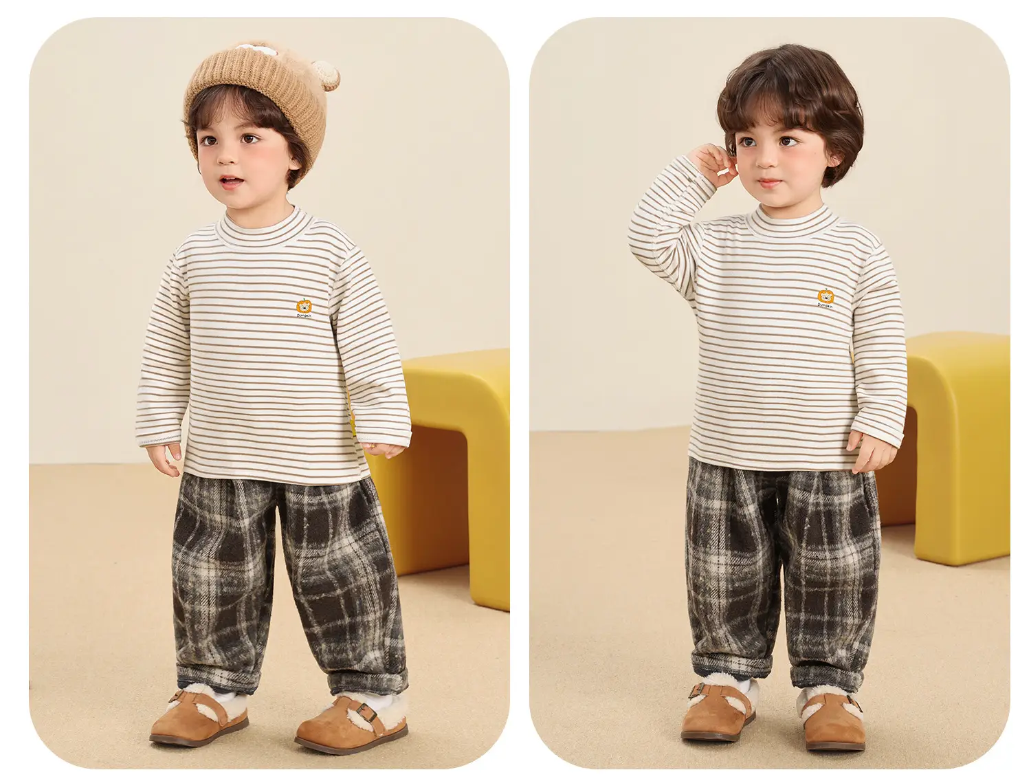 Kaka Panda Boys Turtleneck Bottoming Shirt Winter Kids — feature 8