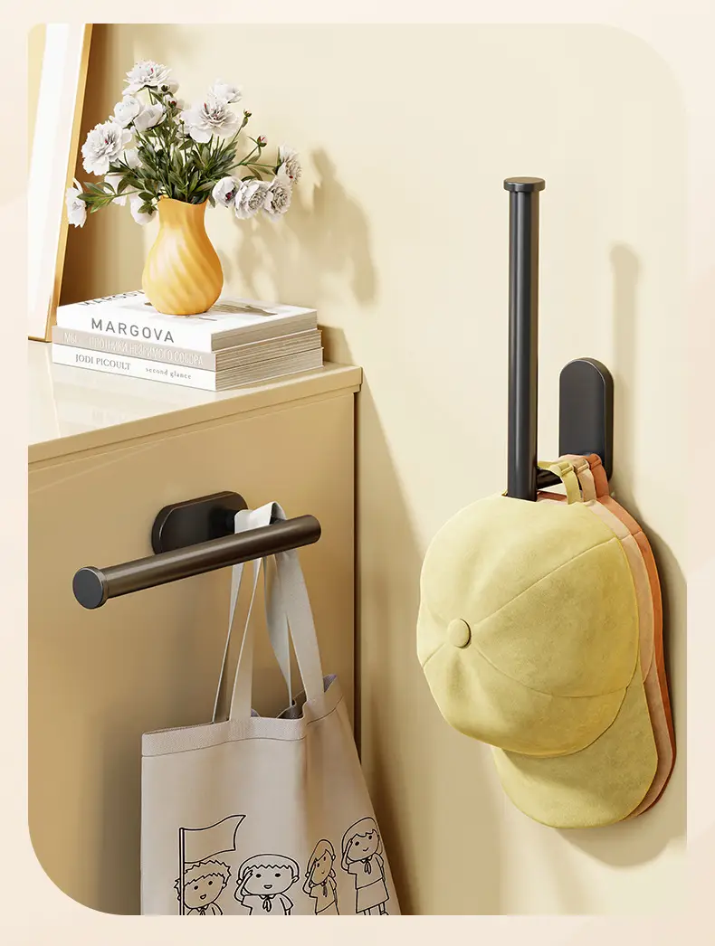 No-Drill Wall Mount Baseball Cap Holder for Dormitory Wardrobe — feature 2