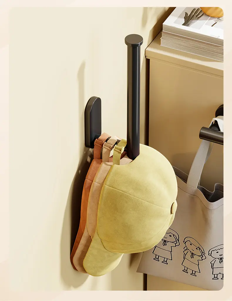 No-Drill Wall Mount Baseball Cap Holder for Dormitory Wardrobe — feature 7