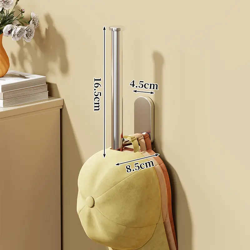 No-Drill Wall Mount Baseball Cap Holder for Dormitory Wardrobe - Image 3