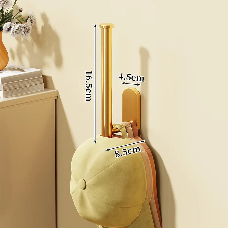 No-Drill Wall Mount Baseball Cap Holder for Dormitory Wardrobe - Image 5