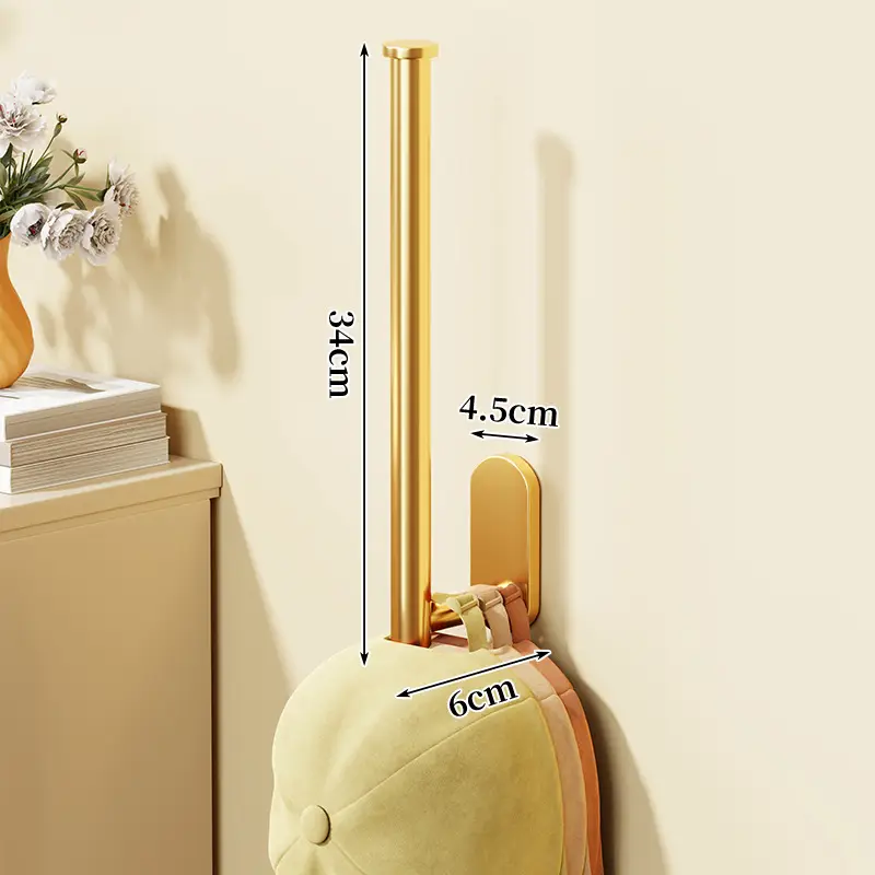 No-Drill Wall Mount Baseball Cap Holder for Dormitory Wardrobe - Image 6