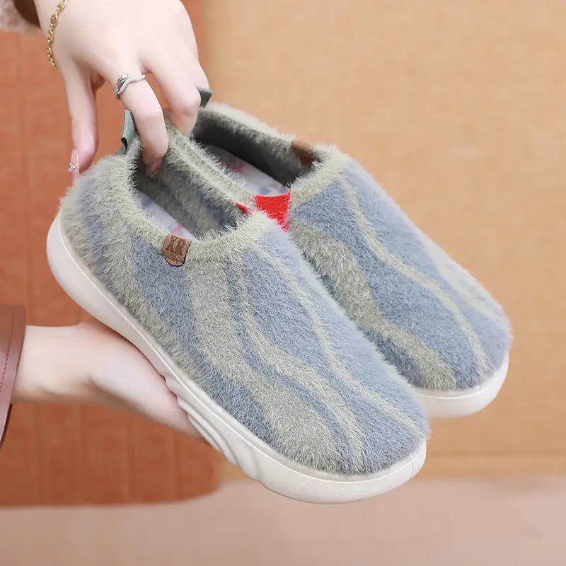 2025 New Women's Casual Fashion Trendy Shoes, Comfortable and Not Tiring, Soft-Soled Plush Round-Toe Flats Lazy Shoes - Image 5