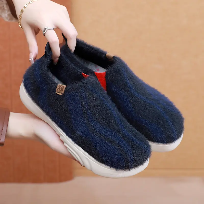 2025 New Women's Casual Fashion Trendy Shoes, Comfortable and Not Tiring, Soft-Soled Plush Round-Toe Flats Lazy Shoes - Image 6