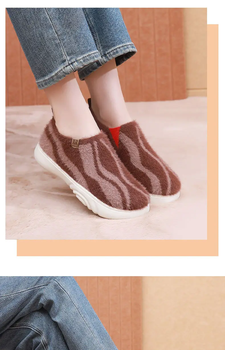 2025 New Women's Casual Fashion Trendy Shoes, Comfortable and Not Tiring, Soft-Soled Plush Round-Toe Flats Lazy Shoes — feature 15