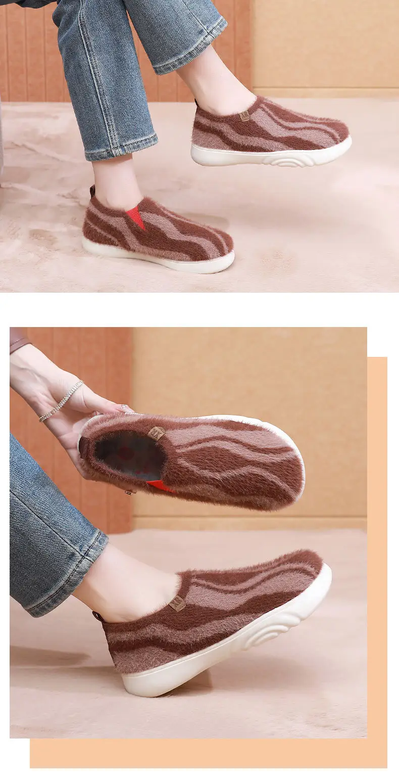 2025 New Women's Casual Fashion Trendy Shoes, Comfortable and Not Tiring, Soft-Soled Plush Round-Toe Flats Lazy Shoes — feature 16