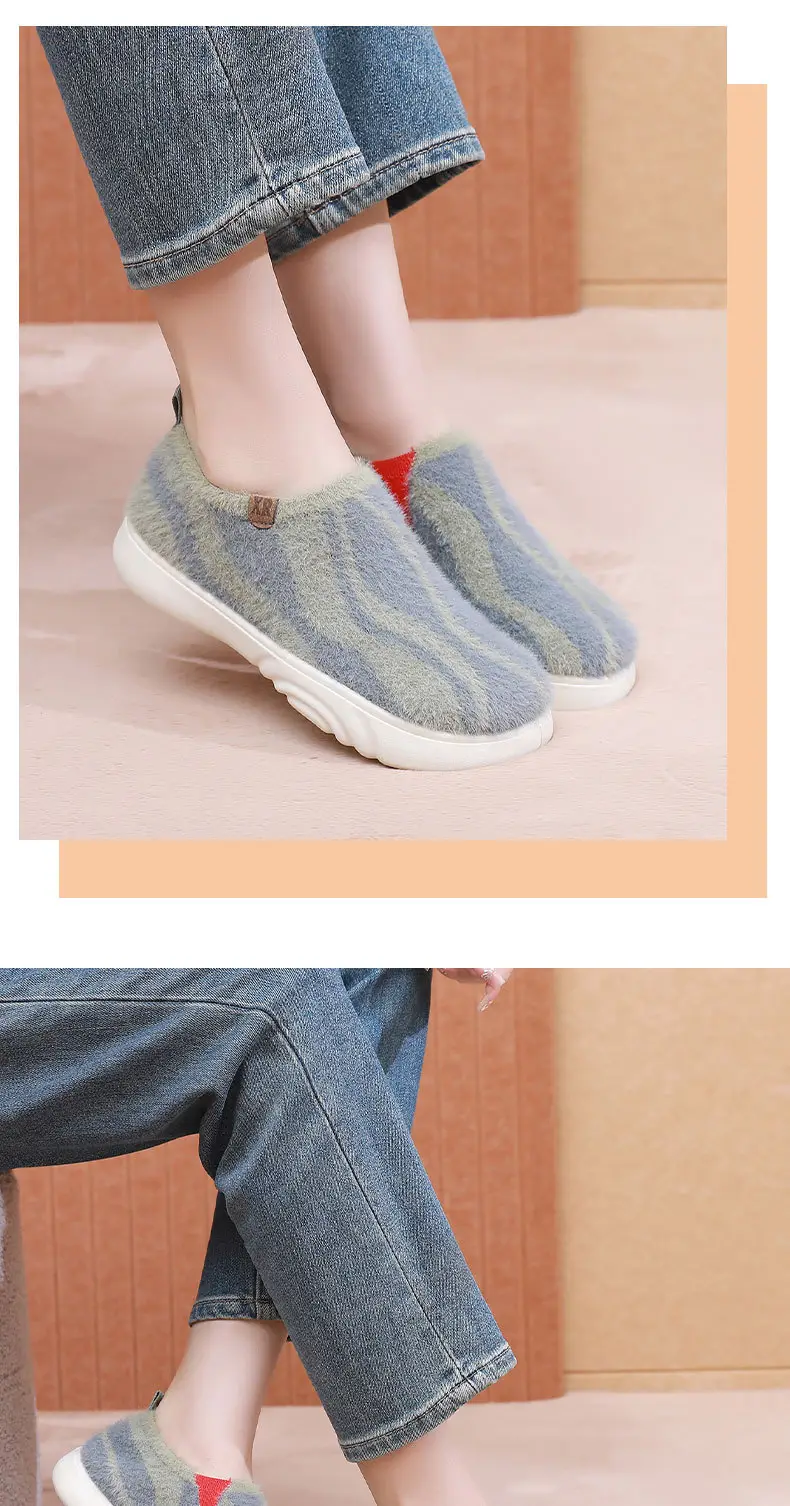 2025 New Women's Casual Fashion Trendy Shoes, Comfortable and Not Tiring, Soft-Soled Plush Round-Toe Flats Lazy Shoes — feature 19