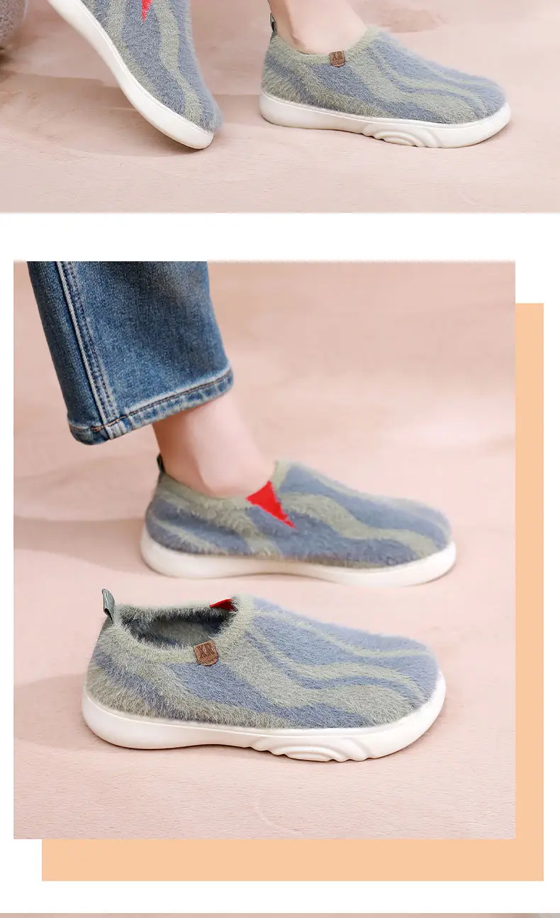 2025 New Women's Casual Fashion Trendy Shoes, Comfortable and Not Tiring, Soft-Soled Plush Round-Toe Flats Lazy Shoes — feature 20