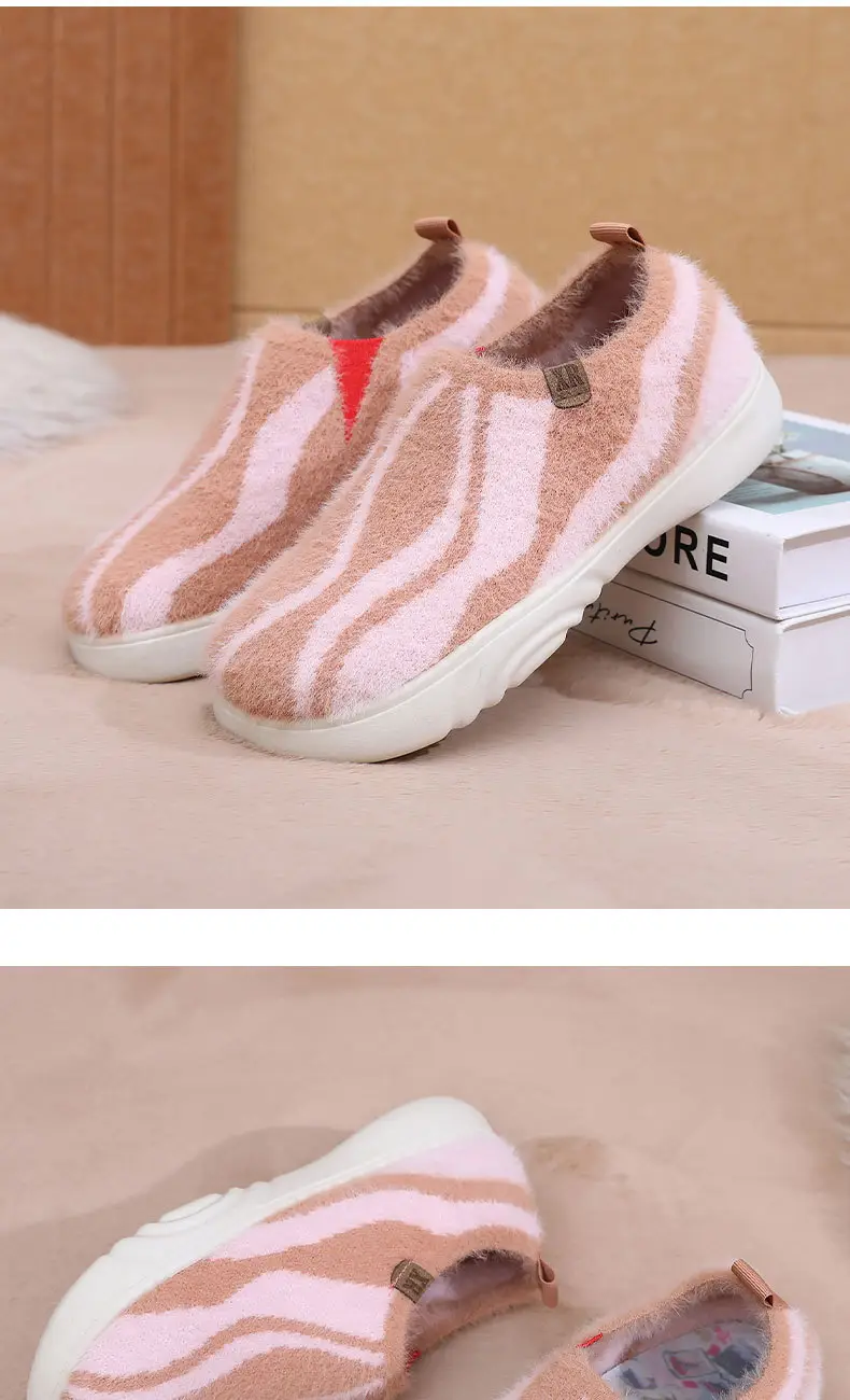 2025 New Women's Casual Fashion Trendy Shoes, Comfortable and Not Tiring, Soft-Soled Plush Round-Toe Flats Lazy Shoes — feature 25