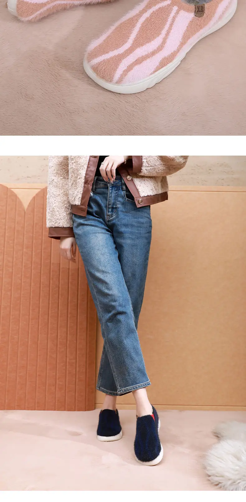 2025 New Women's Casual Fashion Trendy Shoes, Comfortable and Not Tiring, Soft-Soled Plush Round-Toe Flats Lazy Shoes — feature 26