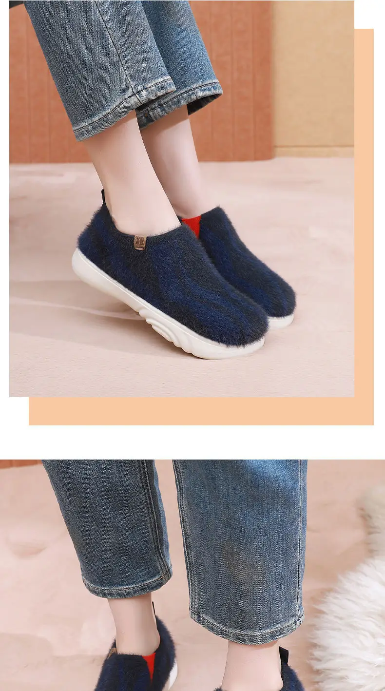 2025 New Women's Casual Fashion Trendy Shoes, Comfortable and Not Tiring, Soft-Soled Plush Round-Toe Flats Lazy Shoes — feature 27