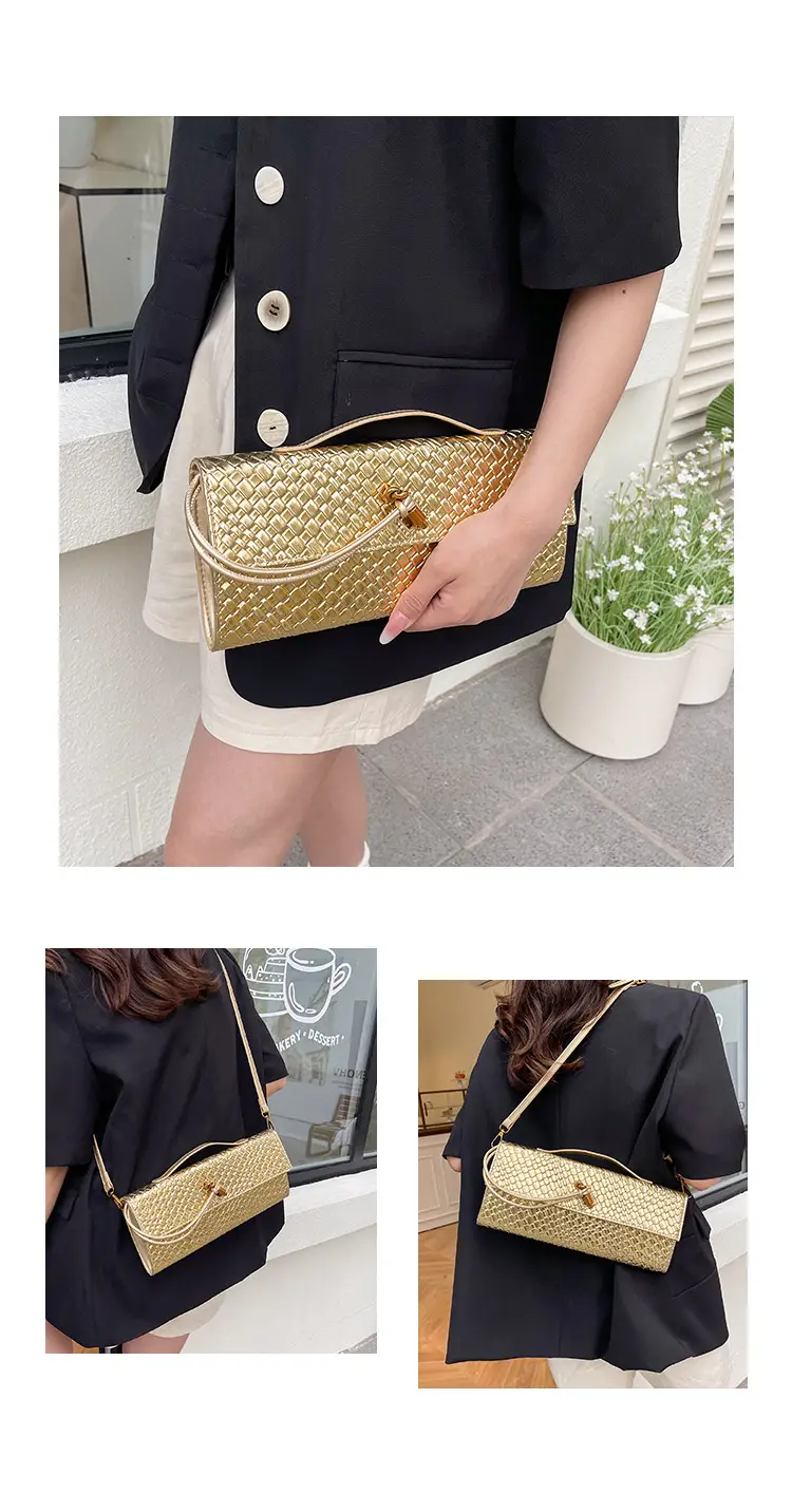 Gold Woven Crossbody Bag for Women 2025 — feature 10