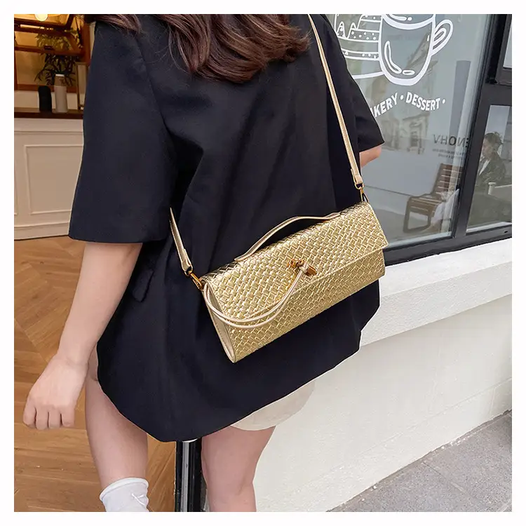 Gold Woven Crossbody Bag for Women 2025 — feature 17