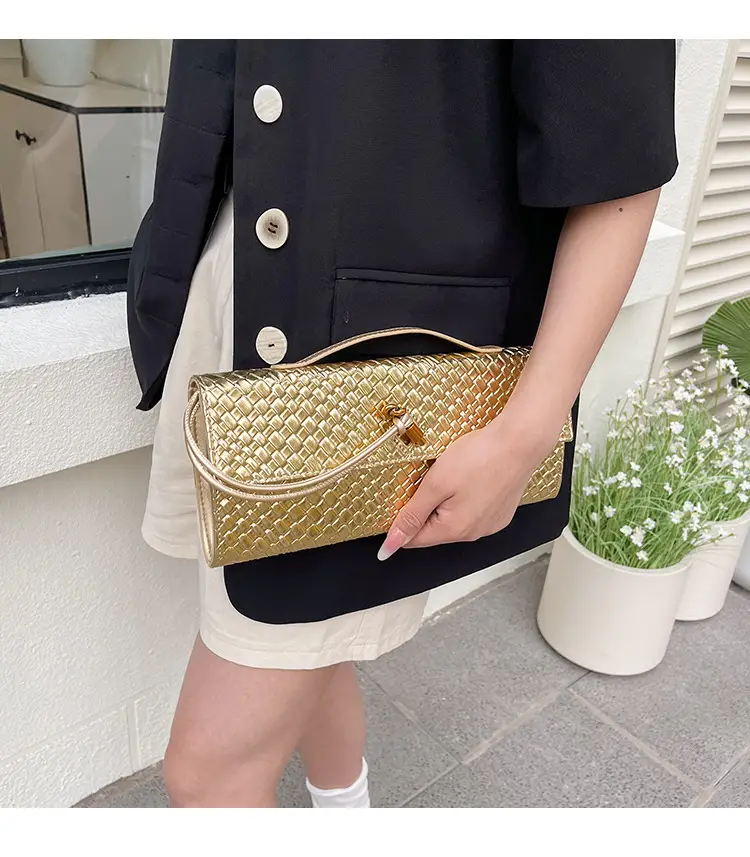 Gold Woven Crossbody Bag for Women 2025 — feature 4