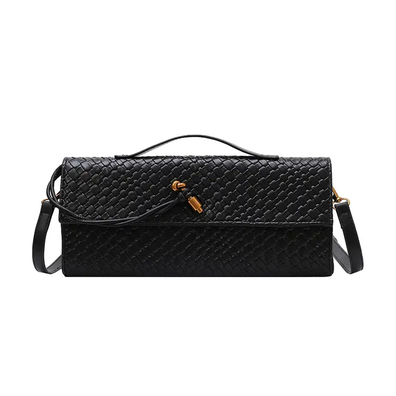 Gold Woven Crossbody Bag for Women 2025 - Image 2