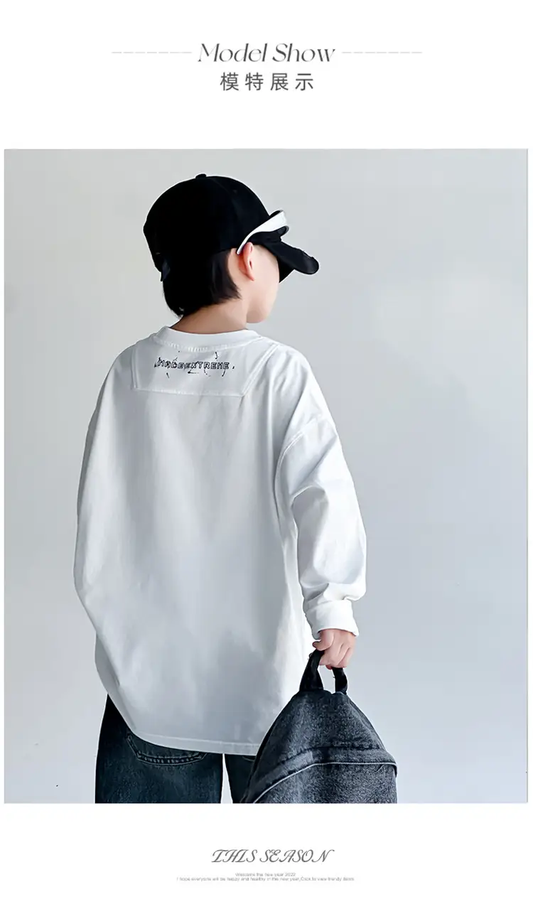 Children's White Graphic T-Shirt Autumn Style 2025 — feature 4