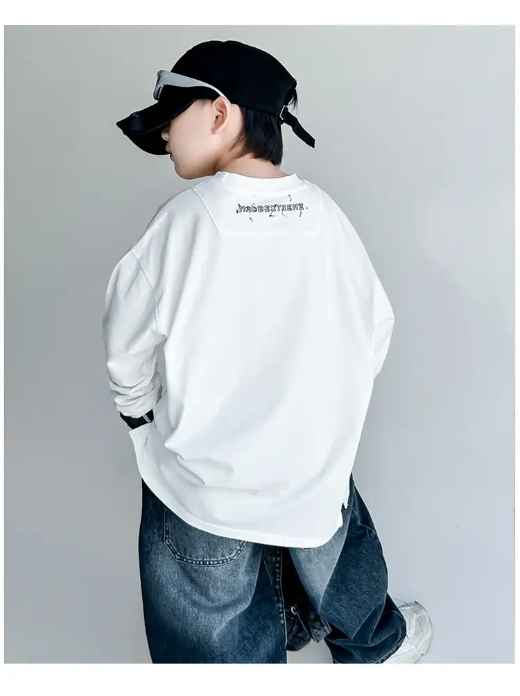 Children's White Graphic T-Shirt Autumn Style 2025 — feature 7