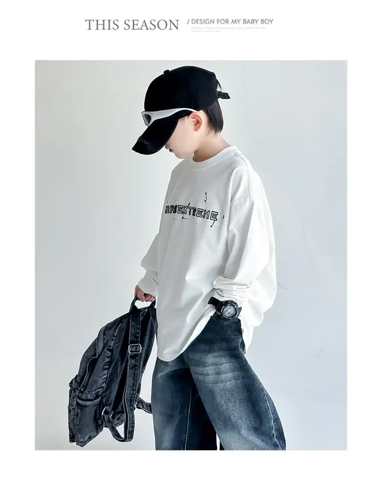 Children's White Graphic T-Shirt Autumn Style 2025 — feature 8