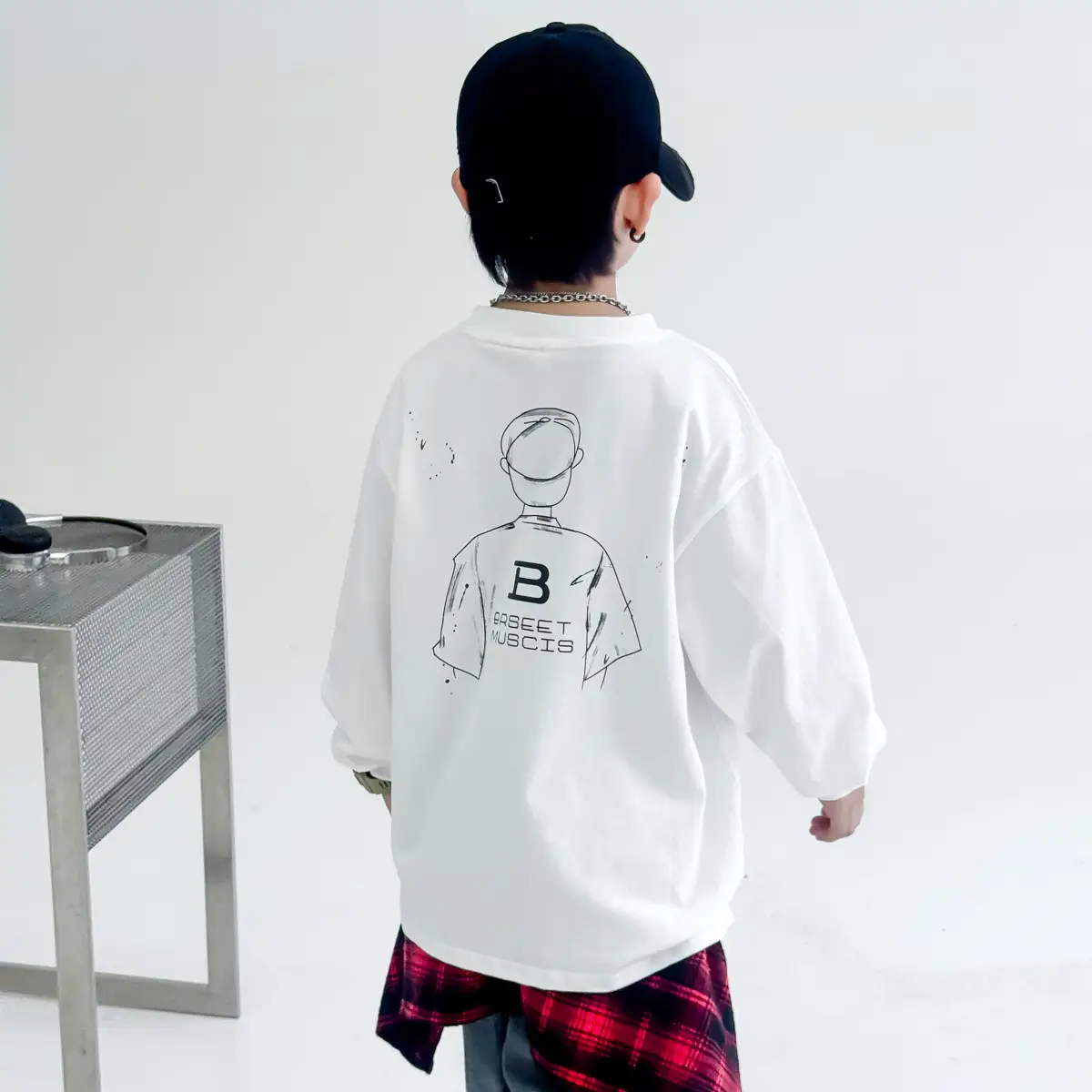 Kids Boys Sweatshirt Set Black 2025 Autumn