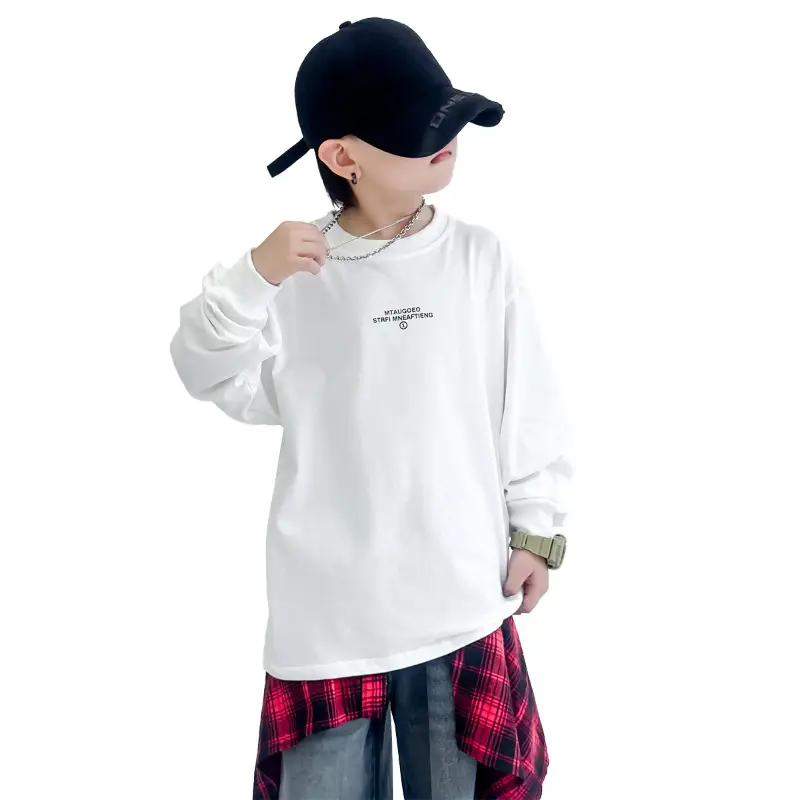 Kids Boys Sweatshirt Set Black 2025 Autumn