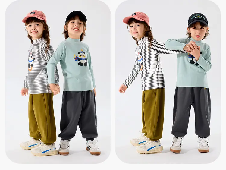 Duduia Kids Long Sleeve T-Shirt Winter Warm Core — feature 22