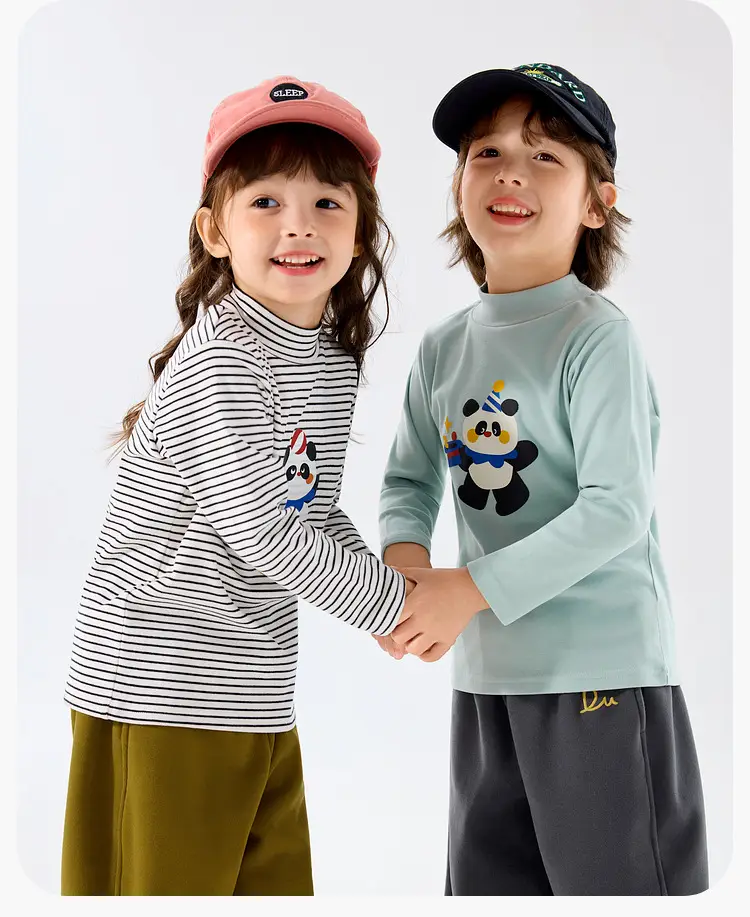 Duduia Kids Long Sleeve T-Shirt Winter Warm Core — feature 23