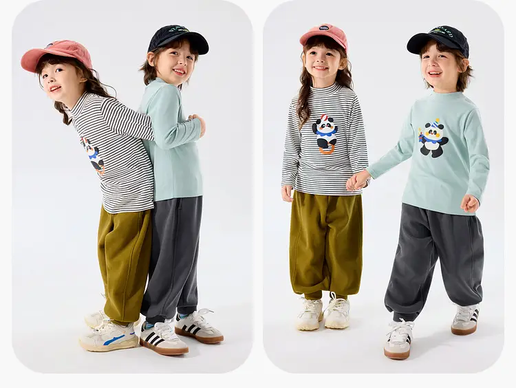 Duduia Kids Long Sleeve T-Shirt Winter Warm Core — feature 24