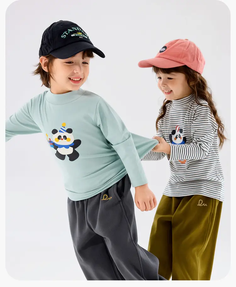 Duduia Kids Long Sleeve T-Shirt Winter Warm Core — feature 25
