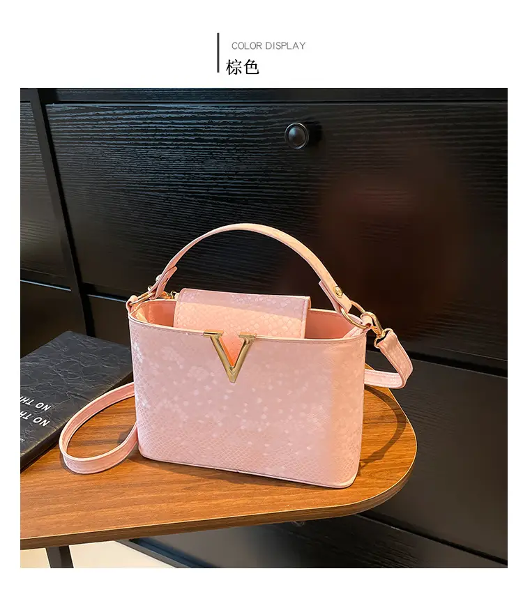 Korean Snake Print Sequin Shoulder Bag — feature 12