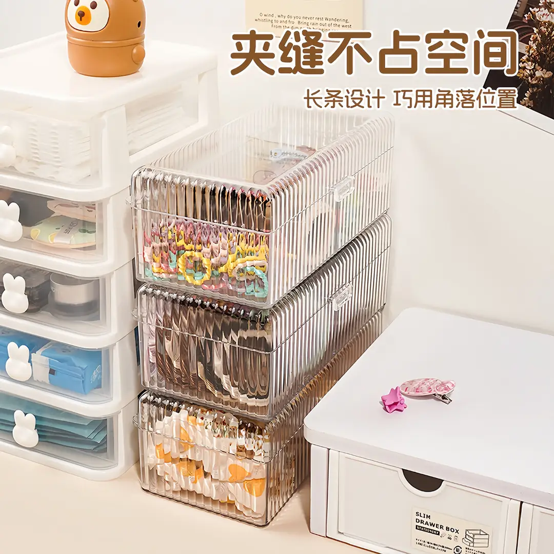 Children's Hair Accessories Storage Box with Multiple Compartments and Lids, Hair Ties, Hair Hoops, Girls' Jewelry Boxes, Rubber Band Hairpin Boxes