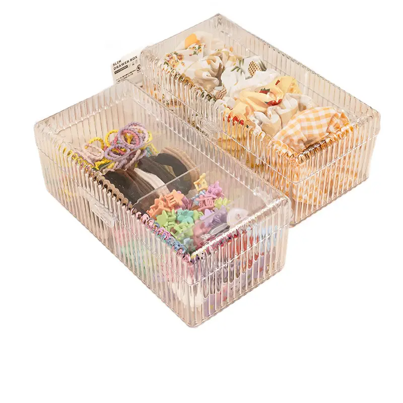 Children's Hair Accessories Storage Box with Multiple Compartments and Lids, Hair Ties, Hair Hoops, Girls' Jewelry Boxes, Rubber Band Hairpin Boxes