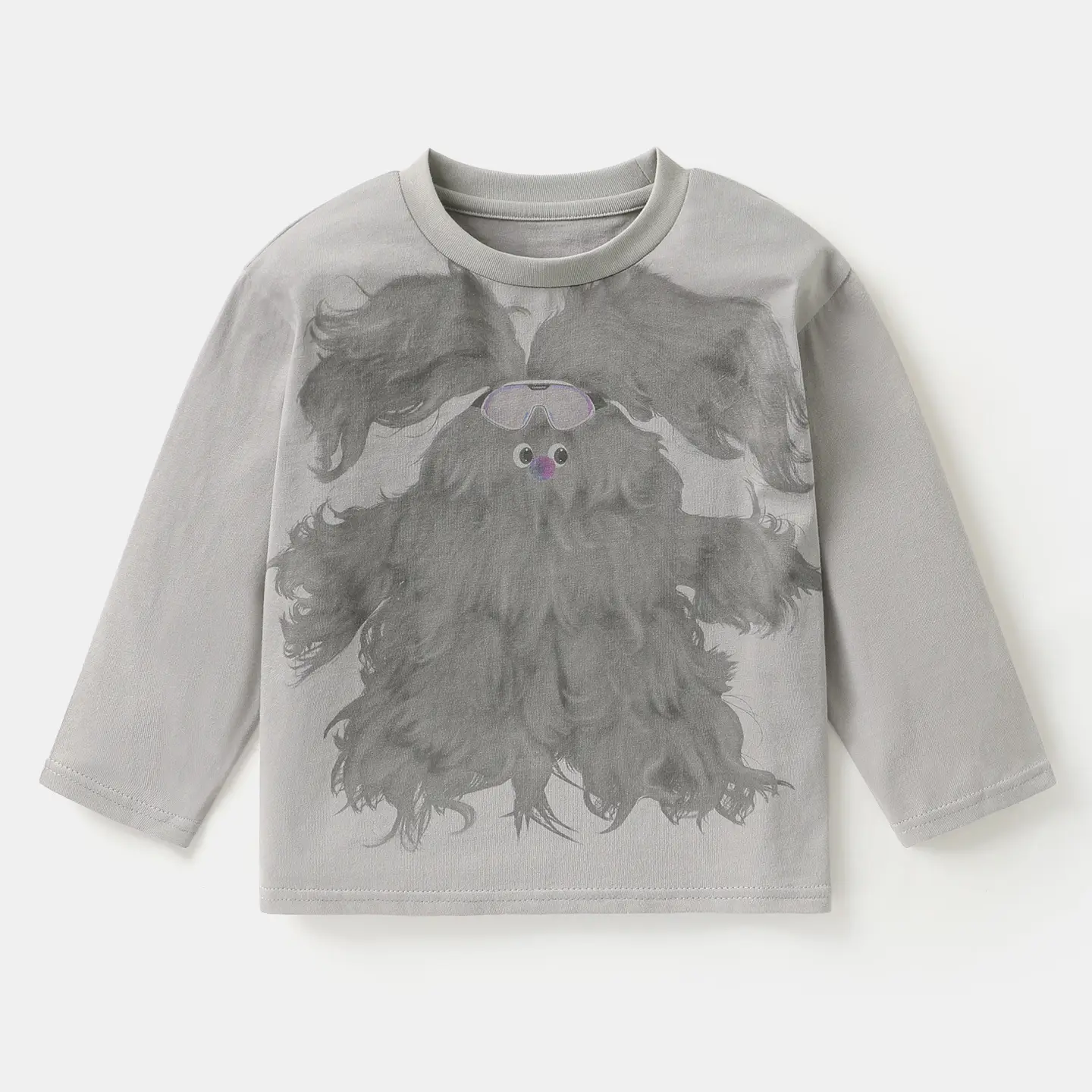 Blue Furry Baby T-Shirt for Boys Spring Outfit 2026 - Image 4