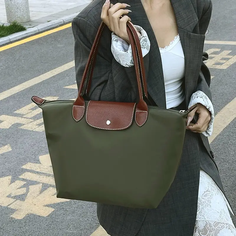 Women's Nylon Tote Bag Waterproof Lightweight Commuter Bag - Image 8