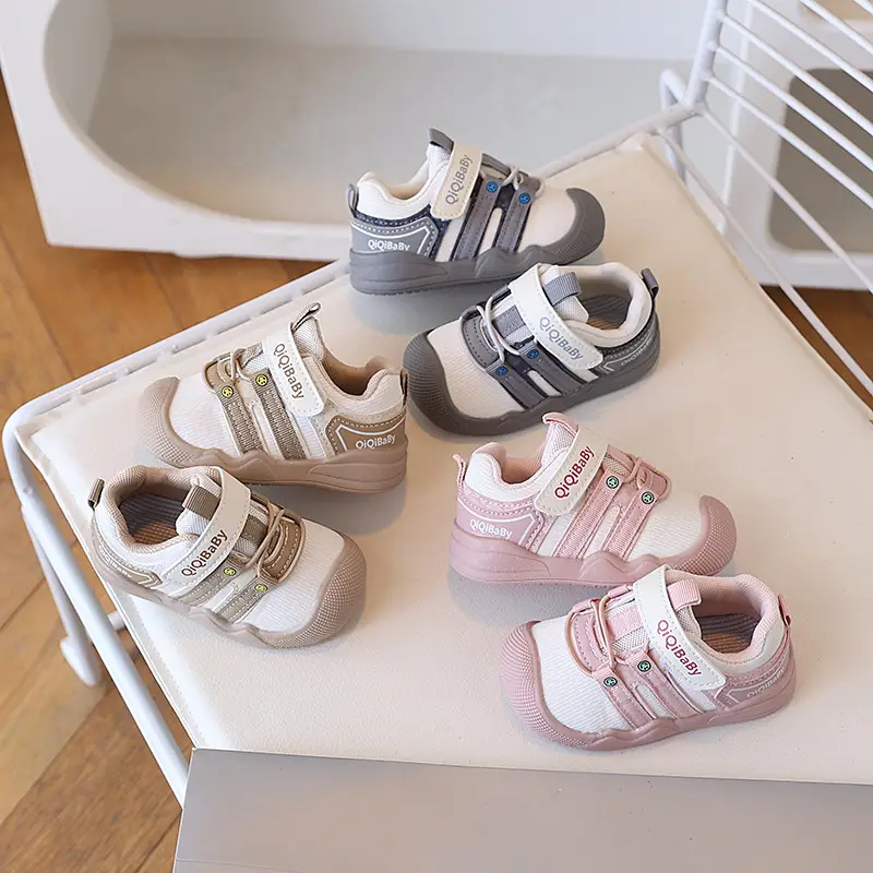 Baby Toddler Shoes White Soft Sole Non-Slip