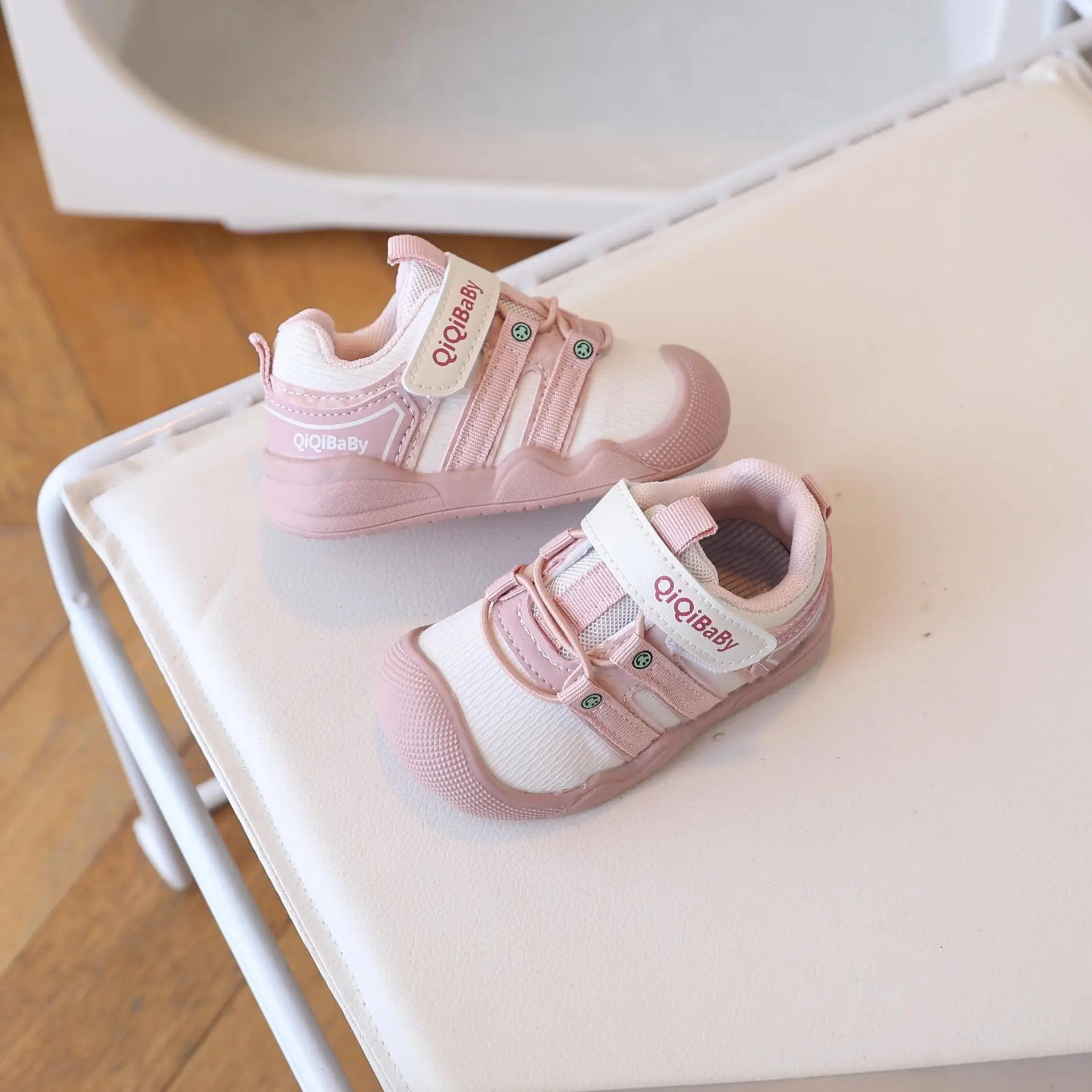 Baby Toddler Shoes White Soft Sole Non-Slip