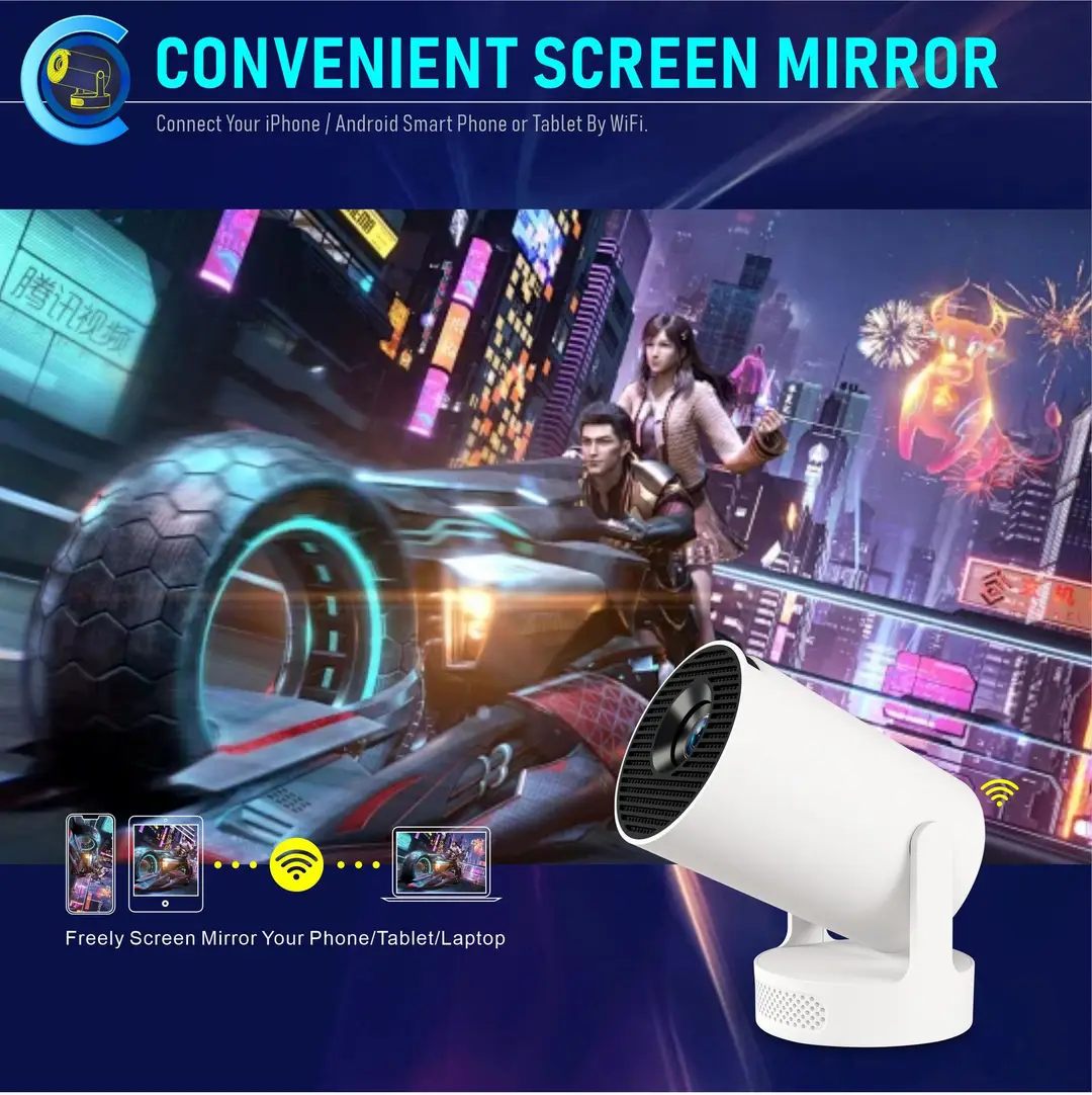 Cross-Border New Ultra Short Throw Hy300Ultra High Definition 4K Projector Home Mini High Lumen Projector — feature 6