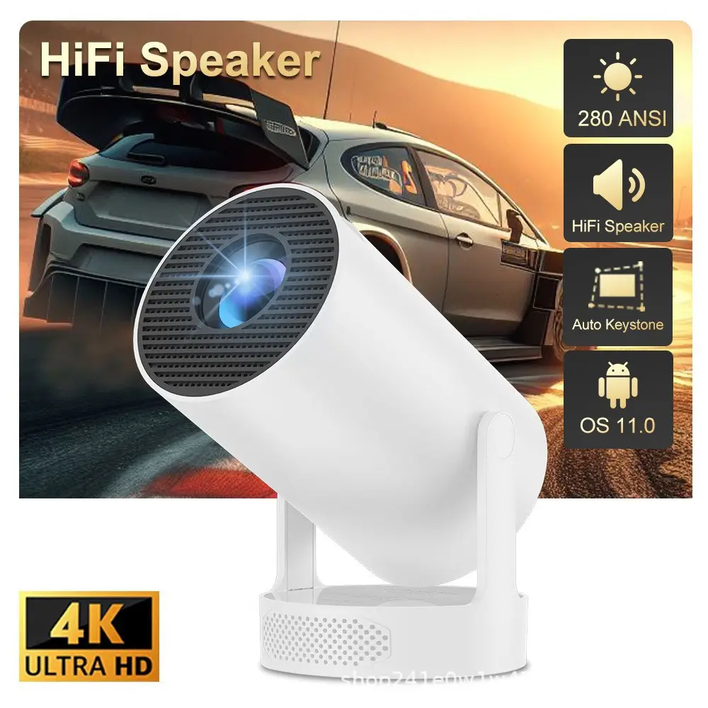 Cross-Border New Ultra Short Throw Hy300Ultra High Definition 4K Projector Home Mini High Lumen Projector